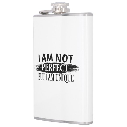 I am not perfect, but I am unique フラスク (左)