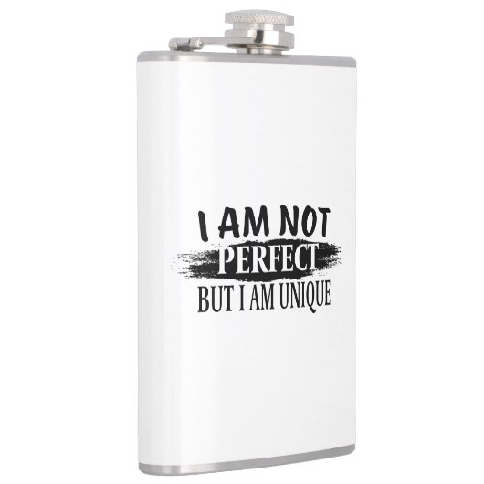 I am not perfect, but I am unique フラスク (右)