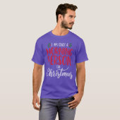 I am Only a Morning Person on Christmashemed Mem f Tシャツ (正面フル)