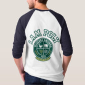 I AM POLY 3/4袖 野球風 ロングスリーブTシャツ Tシャツ (裏面)