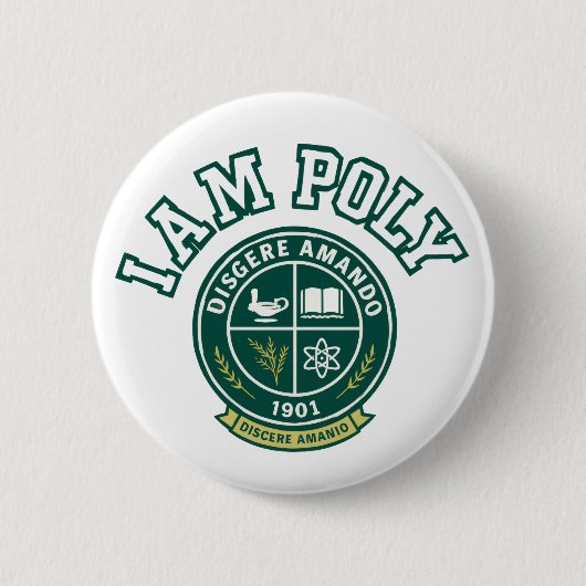 I AM POLY Classic Button 缶バッジ (正面)