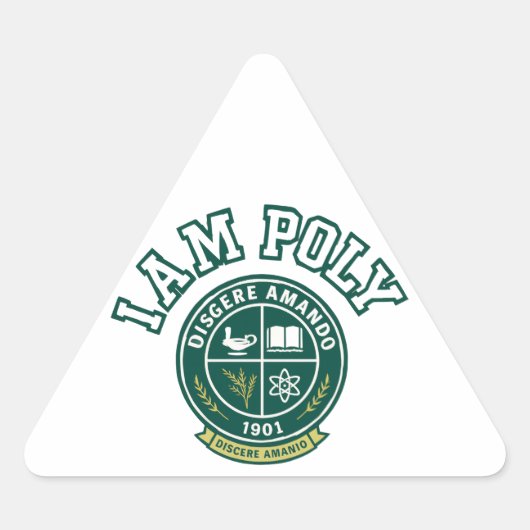 I AM POLY Classic Triangle Sticker 三角形シール (正面)