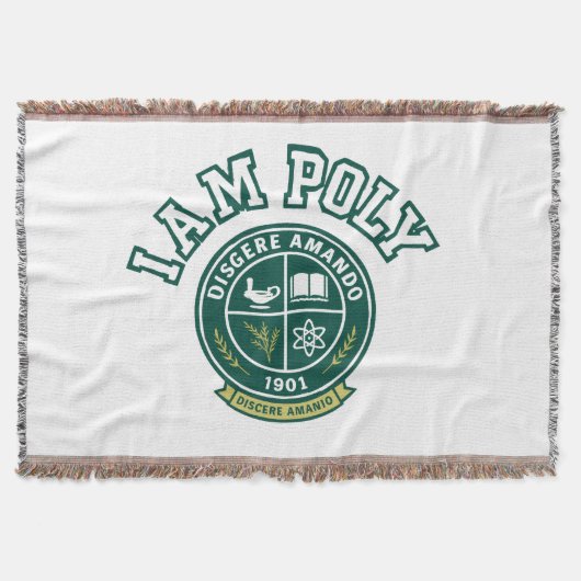 I AM POLY Throw Blanket スローブランケット (正面)