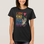 I am Powerful Kind Confident Beautiful Strong Capa Tシャツ (正面)