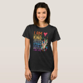 I am Powerful Kind Confident Beautiful Strong Capa Tシャツ (正面フル)