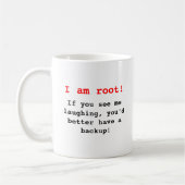 I am root! コーヒーマグカップ (左)