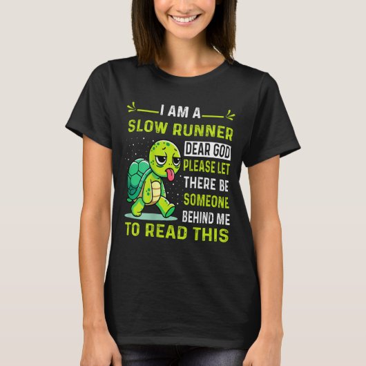 I Am Runner Dear God Please Let There Be Someone F Tシャツ (正面)