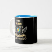 I Am SABIN What's Your Superpower ツートーンマグカップ (正面左)