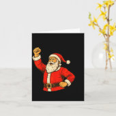 I Am Santifa Santa Claus Anti Fascism Christmas Au カード (黄色い花)