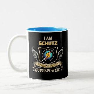 I Am SCHUTZ What's Your Superpower ツートーンマグカップ