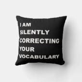 I AM Silently Correcting Your Vocabulary クッション (裏面)