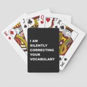 I AM Silently Correcting Your Vocabulary トランプ (裏面)