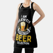 I Am Silently Judging Your Beer Selection エプロン (インサイチュ)