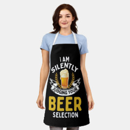 I Am Silently Judging Your Beer Selection エプロン