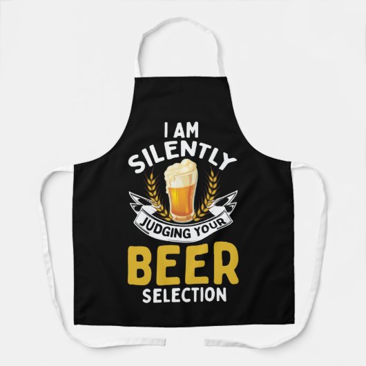 I Am Silently Judging Your Beer Selection エプロン (正面)
