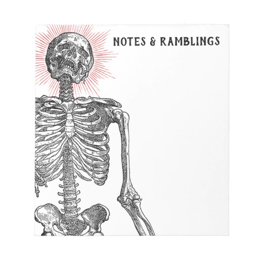 I am Skeleton! Notepad ノートパッド (正面)