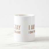 I Am So Gay Can't Drive Straight Funny Pride  コーヒーマグカップ (中央)