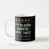 I Am So Good Santa Came Twice Couple Matching Chri コーヒーマグカップ (左)