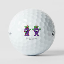 「I Am So Grape-ful For You」スイートで遊び心のあるゴルフボール