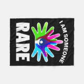 I Am Someone Rare Disease Awareness - Rare Disease フリースブランケット (正面(横))