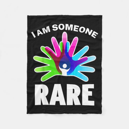 I Am Someone Rare Disease Awareness - Rare Disease フリースブランケット (正面)