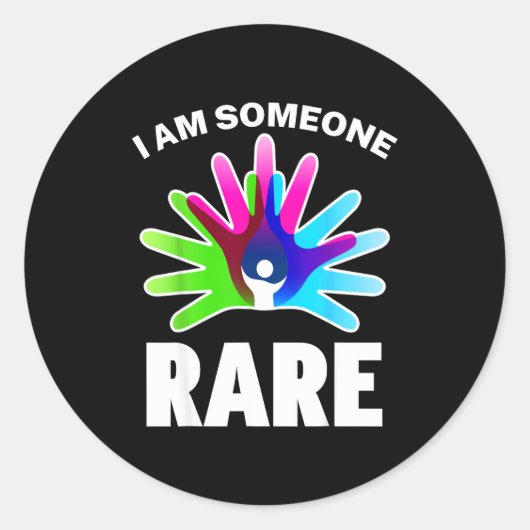 I Am Someone Rare Disease Awareness - Rare Disease ラウンドシール (正面)