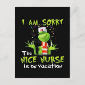 I am sorry the nice nurse is on vacation  エンクロージャーカード (正面)