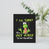 I am sorry the nice nurse is on vacation  エンクロージャーカード (スタンド正面)