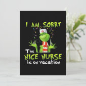 I am sorry the nice nurse is on vacation  サンキューカード (スタンド正面)