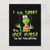 I am sorry the nice nurse is on vacation シーズンポストカード (正面)