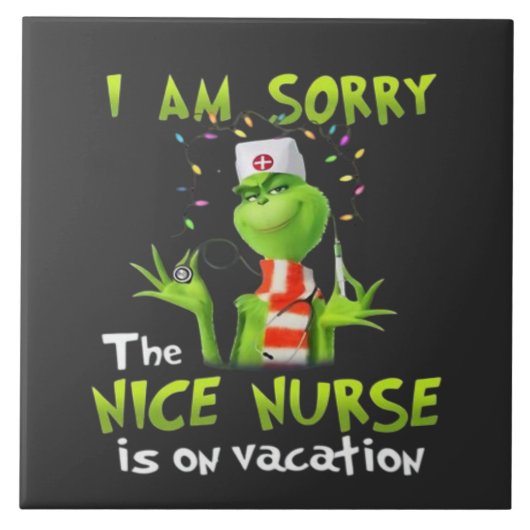 I am sorry the nice nurse is on vacation  タイル (正面)