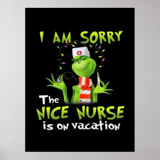 I am sorry the nice nurse is on vacation  ポスター