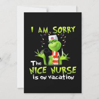I am sorry the nice nurse is on vacation  マグネット招待状