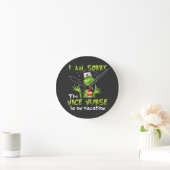 I am sorry the nice nurse is on vacation  ラウンド壁時計 (ホーム)