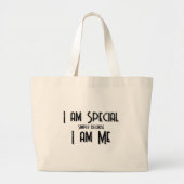 I am Special, I am Me Tote Bag ラージトートバッグ (正面)