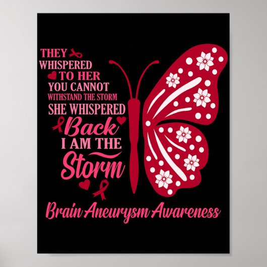 I Am Storm Brain Aneurysm認識度月サポート ポスター (正面)
