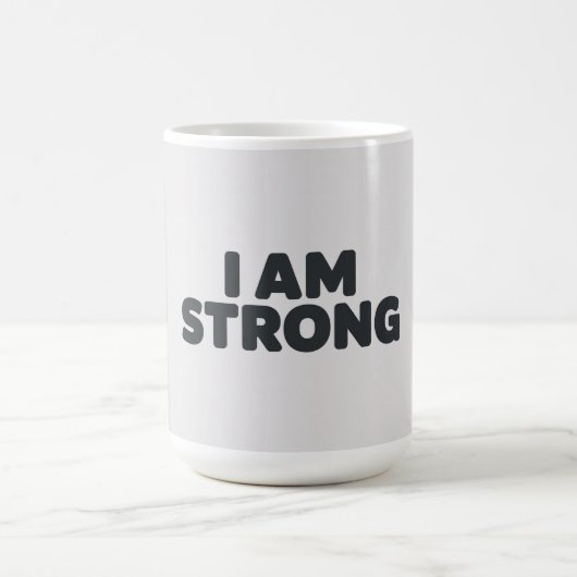 I am strong コーヒーマグカップ (中央)
