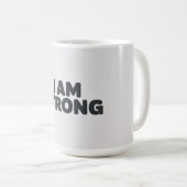 I am strong コーヒーマグカップ (正面右)
