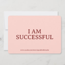 I am successful Card, Custom Gift for Her & Friend シーズンカード