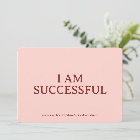 I am successful Card, Custom Gift for Her & Friend シーズンカード (スタンド正面)