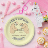 I AM SURGEON doctor MD party graduate ペーパープレート (パーティー)