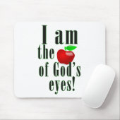 I am the apple of god's eyes in green マウスパッド (マウス)
