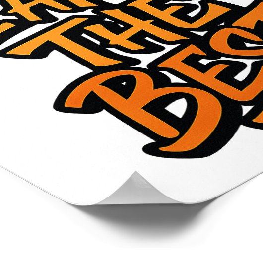 I AM THE BEST – Bold Motivational Graffiti Design ポスター (角)