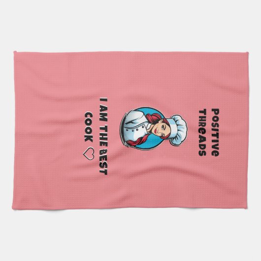 I Am The Best Cook – Valentine Gift Apron  キッチンタオル (横)