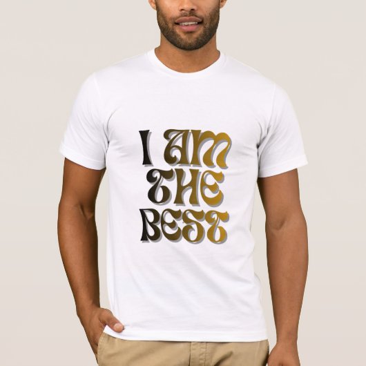 I am the best-stylish motivational T-shirt Tシャツ (正面)