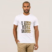 I am the best-stylish motivational T-shirt Tシャツ (正面フル)