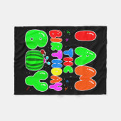 I Am The Birthday Boy Funny Watermelon Birthday Fa フリースブランケット (正面(横))