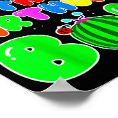 I Am The Birthday Boy Funny Watermelon Birthday Fa ポスター (角)