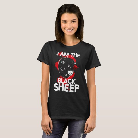 I Am The Black Sheep Black Tシャツ (正面フル)