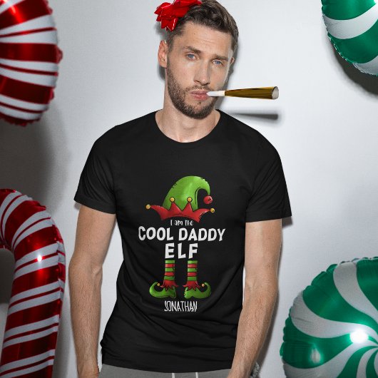 I am The Cool Daddy Elf Funny Elf Tシャツ